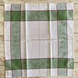 Lot de 6 serviette de table style pensionnat - coton - 50x50 cm