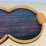 Art deco wood tray 52 cm