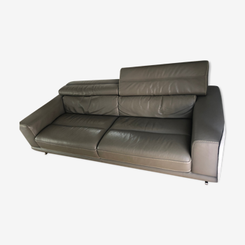 3-seater leather sofa