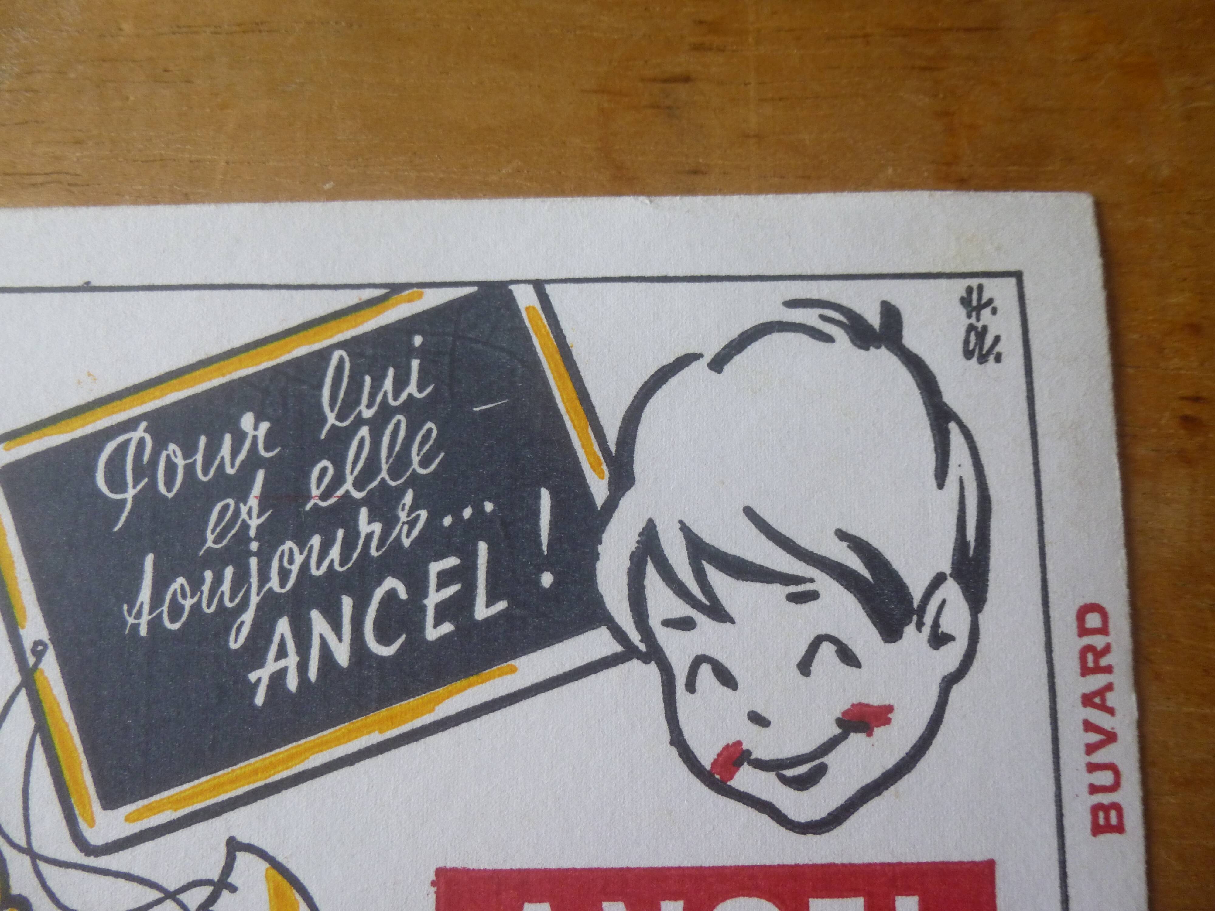 Advertising poster 1950s ANCEL