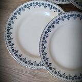 Set 6 plates Terre de Fer Barbeaux