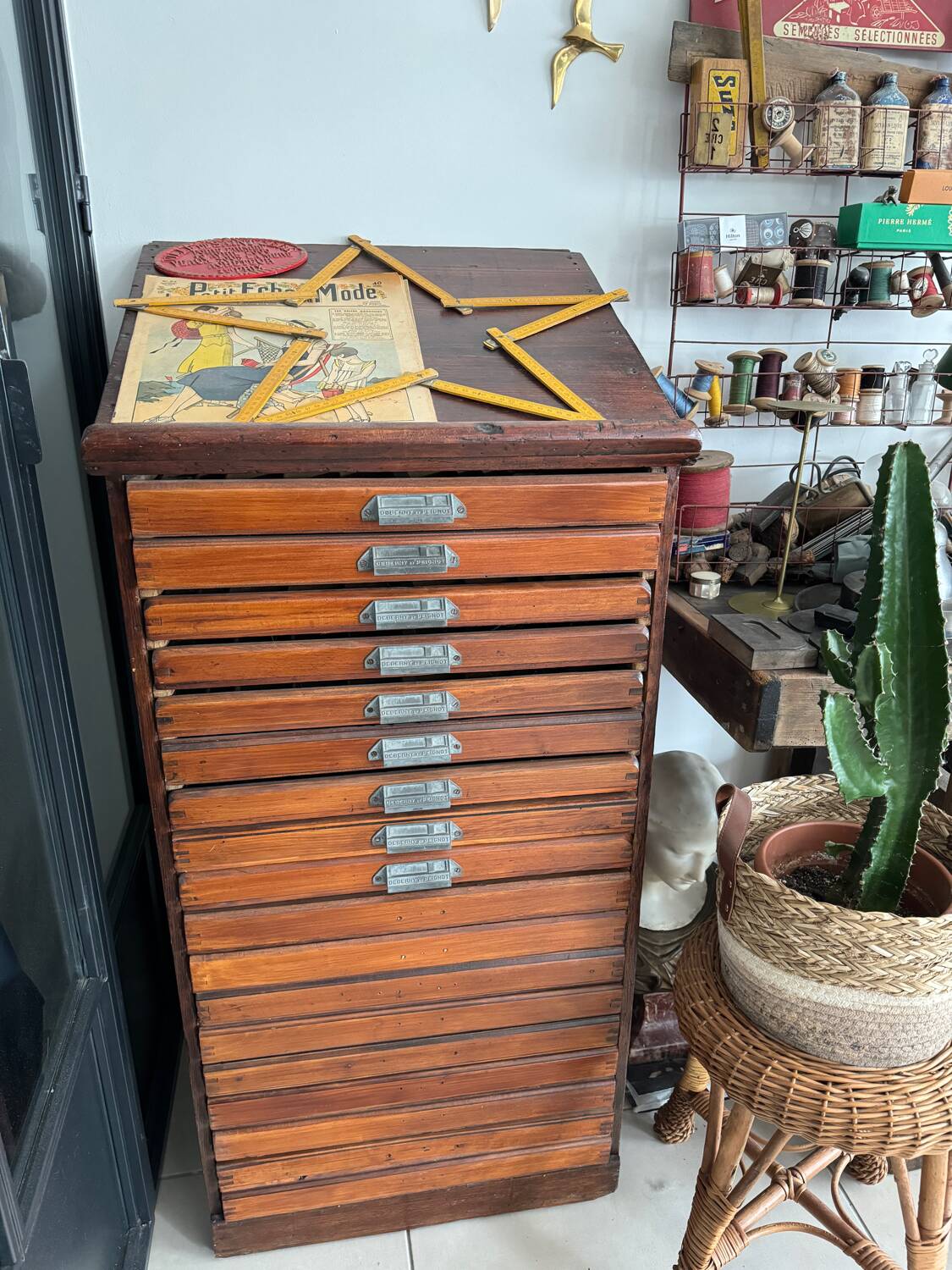 Old printing furniture