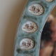 Ceramic mirror 17x23cm