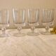 4 antique stemmed glasses