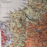 Ancicenne map of the paris basin paris from 1945