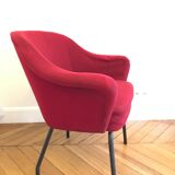 Pair of red armchairs