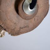 Sculptural ceramic pendant lamps by Bodil Marie Nielsen