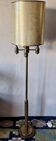 Brutalist mid-century brass floor lamp with 4 lights, 1960s