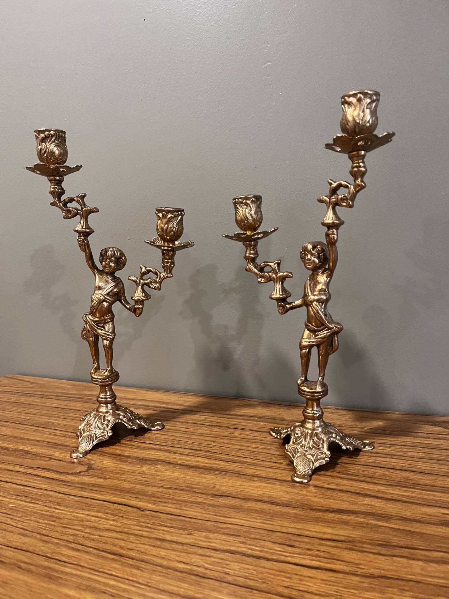 Antique candlesticks