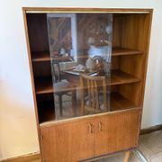 Vintage display cabinet bookshelf