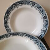 Vintage soup plates from St Amand, Morocco