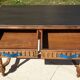 Renovated Henri II style desk with drawers