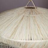 Fringed pendant lampshade in Rafia
