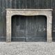 Fireplace louis xv in grey marble of the ardennes late eighteenth century