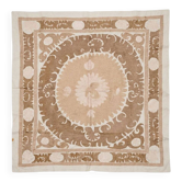 Vintage hand-embroidered tablecloth 132x140 cm