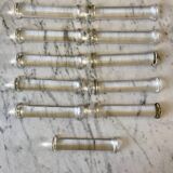 Set of 11 50s crystal knife holders