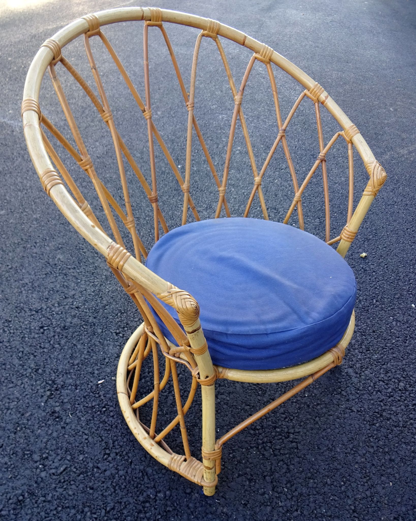 Living room for child rattan set