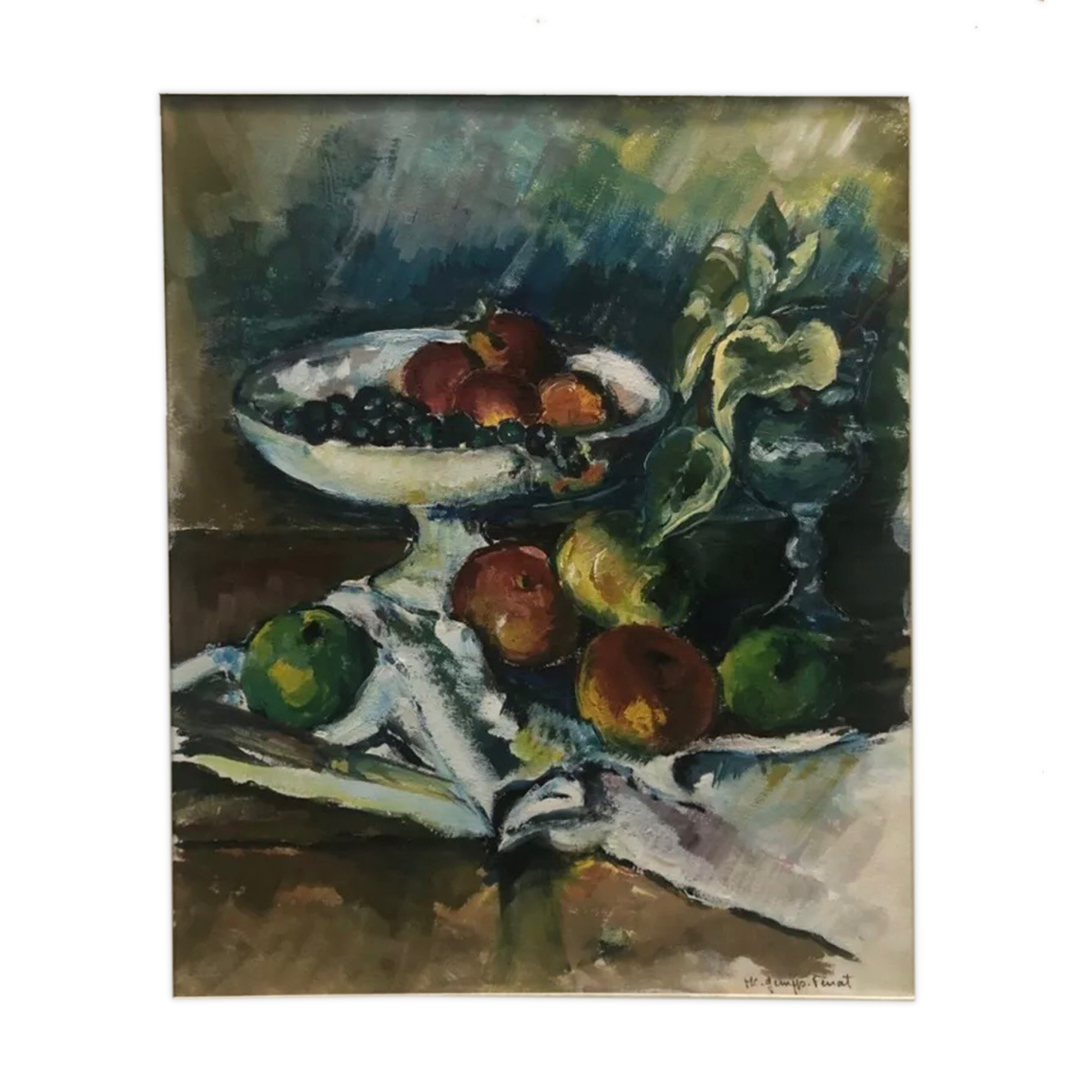 Painting old still life painting XXth