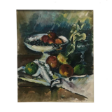 Tableau peinture ancienne nature morte XXe
