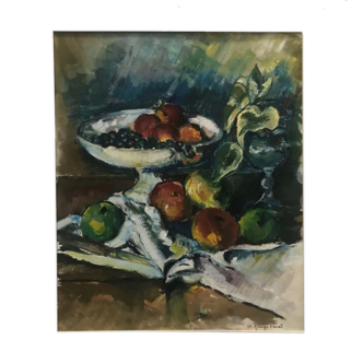 Painting old still life painting XXth