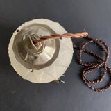 Art Deco molded glass globe pendant light, 1930