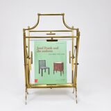 Neoclassical magazine rack by Maison Jansen, France, 1950s.