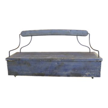 Banc coffre style calèche