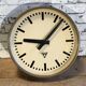 Brown Industrial Wall Clock From Pragotron, 1960s