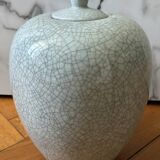XL ceramic pot with crackle effect