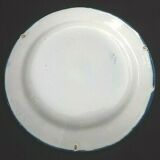 Assiette ancienne faïence polychrome Lunéville  diamètre : 230mm