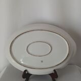 Decorative oval flat Limoges UC France