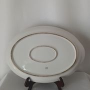 Decorative oval flat Limoges UC France