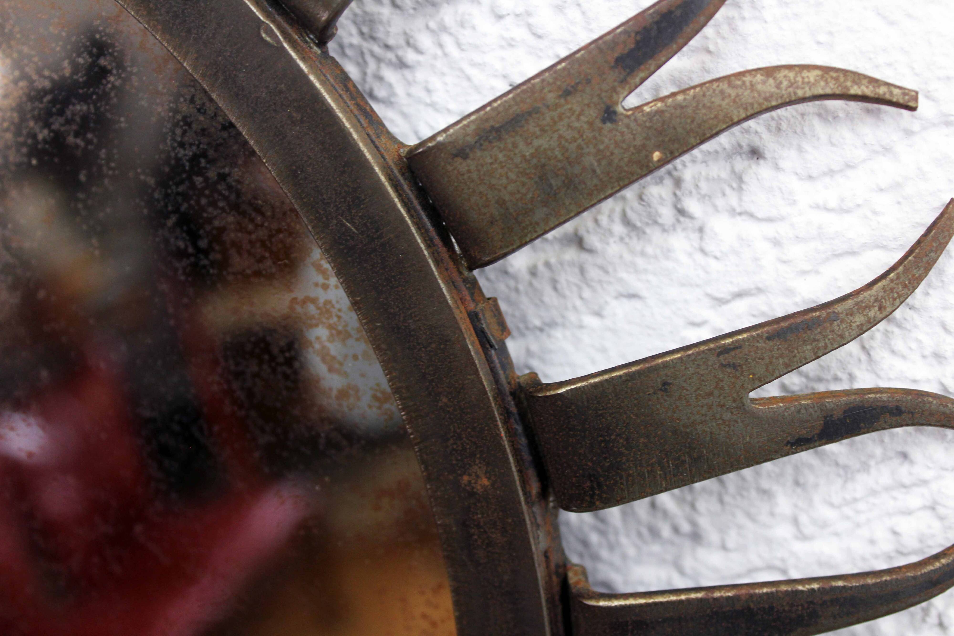 1960s metal sun mirror