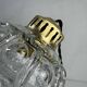 LOT OF 3 OLD VINTAGE BUBBLE GLASS HANGER LIGHTS