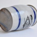 Old large glazed stoneware pot - Mustard L'Impériale.