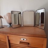 Triptych barber mirror