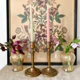 Pair of retro copper candlesticks