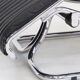 Vintage Italian chaise lounge chair chrome and leather by Guido Faleschini 1970s