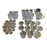 Crystal service of 44 glasses and 2 pitchers from the 1930s