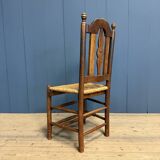 Dutch chair in oak with a straw seat