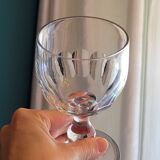 4 anciens verres à pans facettes XIXème