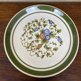 Set of 5 floral ceramic plates by Gualdi Tadino 60s