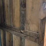 Exceptional Empire period wardrobe in solid walnut, 19th century, circa 1800