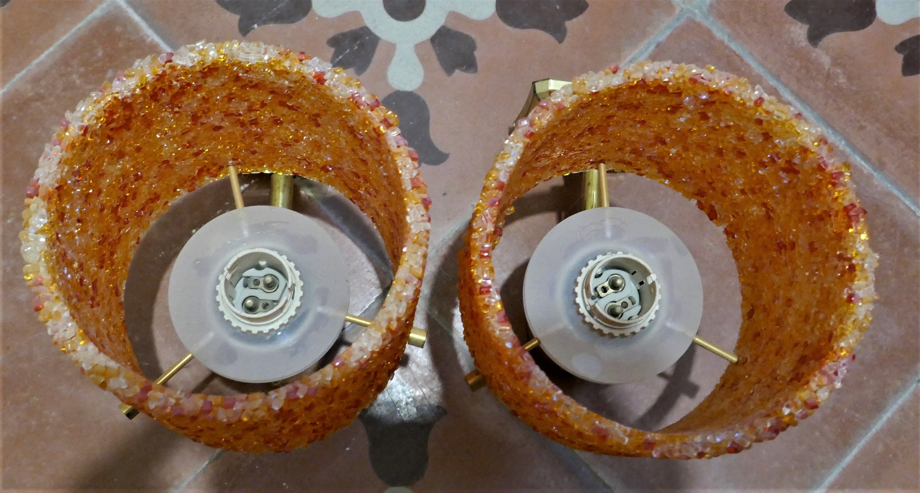 Vintage resin wall appliques