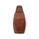Brown stitched leather coat rack, 1960s
