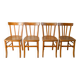 Set of 4 bentwood bistro chairs signed luterma 1950