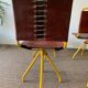 Lot de 4 chaises cuir vintage