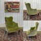 English walnut armchair from the early 20th century
