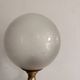 Ancien Lampe Style Neo classique Empire Lion Balthazar Globe Verre