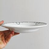 5 iron earthenware soup plates